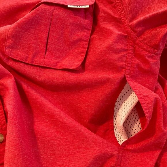 ExOfficio Lightweight Roll Tab Sleeve Button Up Shirt Vented Size Large - Picture 4 of 9